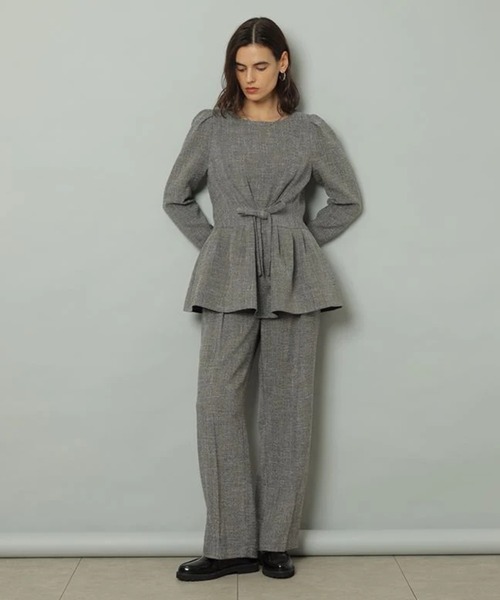 CADUNE(カデュネ)の「ツイード2タックパンツ(その他パンツ・レディース・ブラウン/ブラック・34/36/38)」の15枚目の写真