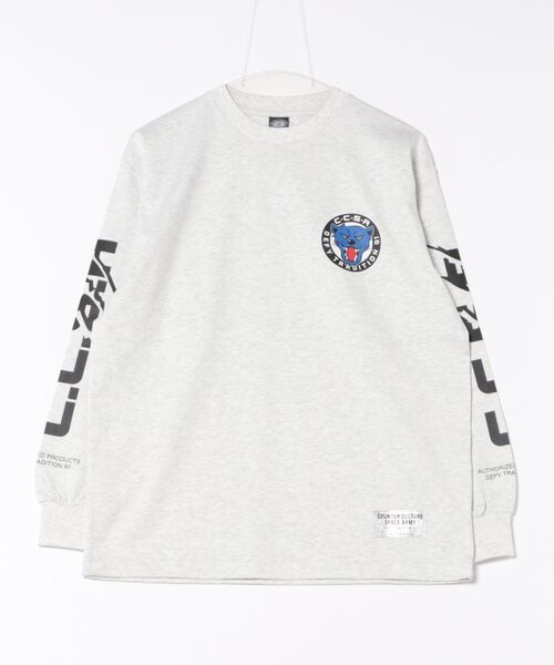 VIBGYOR(ヴィブジョー)の「【CCSA/カウンターカルチャースペースアーミー】SA LONG T-SHIRT(CN)(Tシャツ/カットソー・メンズ・オレンジ/ホワイト/グレー/ブラック・SMALL/MEDIUM/LARGE)」の3枚目の写真