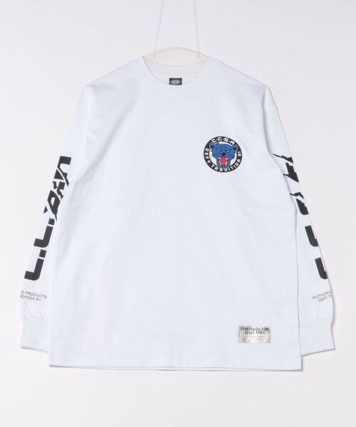 VIBGYOR(ヴィブジョー)の「【CCSA/カウンターカルチャースペースアーミー】SA LONG T-SHIRT(CN)(Tシャツ/カットソー・メンズ・オレンジ/ホワイト/グレー/ブラック・SMALL/MEDIUM/LARGE)」の1枚目の写真