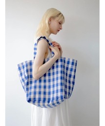 swane（スワネ）の「gingham big tote bag（トートバッグ）」