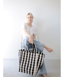 swane（スワネ）の「gingham big tote bag（トートバッグ）」