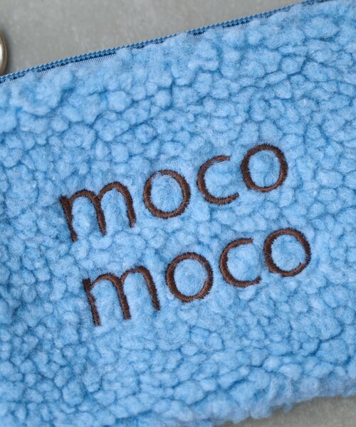 BIRTHDAY BAR(バースデイバー)の「MOCOMOCOボアポーチ(ポーチ・レディース・グレー/アイボリー/ブルー系その他・0)」の9枚目の写真