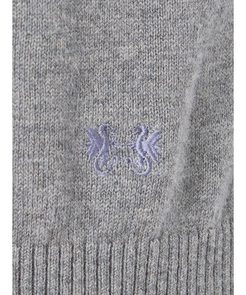 McGREGOR（マックレガー）の「コットンカシミアニット（ニット/セーター・メンズ・ブラック/アイボリー/チャコールグレー・L/M）」の6枚目の写真