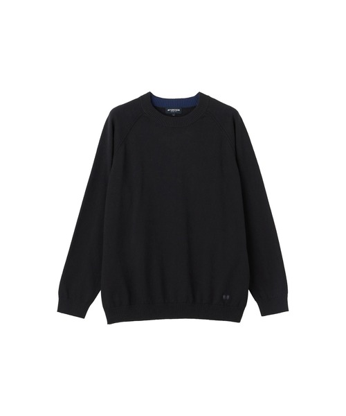 McGREGOR（マックレガー）の「コットンカシミアニット（ニット/セーター・メンズ・ブラック/アイボリー/チャコールグレー・L/M）」の8枚目の写真