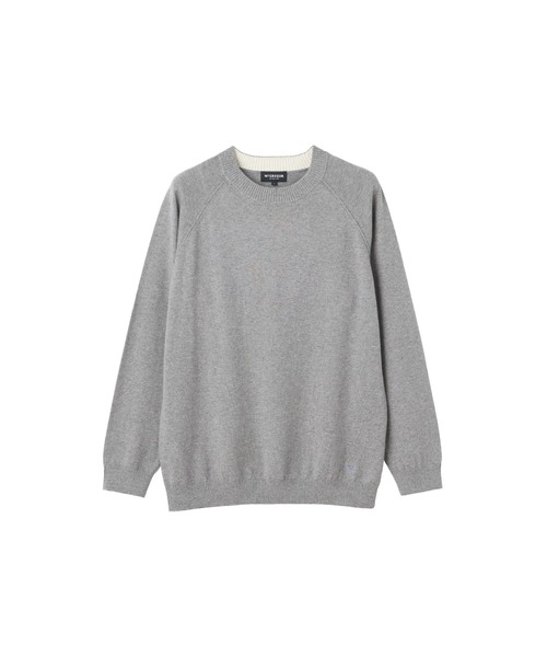 McGREGOR（マックレガー）の「コットンカシミアニット（ニット/セーター・メンズ・ブラック/アイボリー/チャコールグレー・L/M）」の9枚目の写真