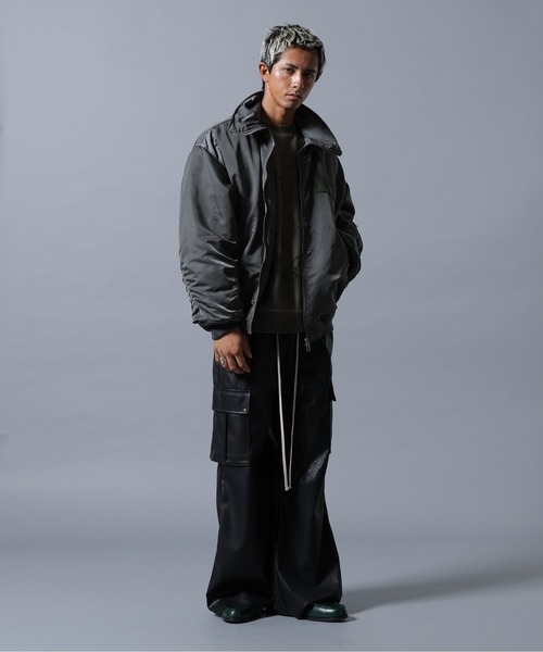 DankeSchon/ダンケシェーン/PU LEATHER BAGGY CARGO PANTS（カーゴ