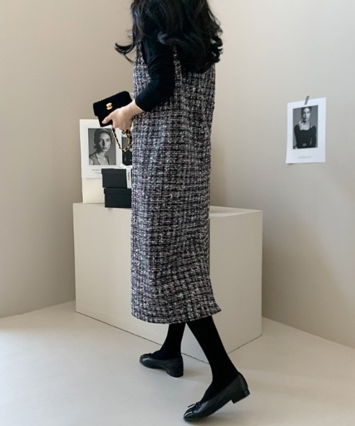 FAVORITO(ファヴォリート)の「ベストワンピース(ワンピース・レディース・ブラック・F)」の5枚目の写真