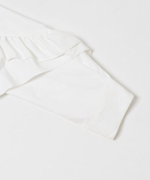 KBF（ケイビーエフ）の「『WEB限定』ラッフルデザインブラウス（シャツ/ブラウス・レディース・オフホワイト/ブラック/カーキ・ONE）」の11枚目の写真