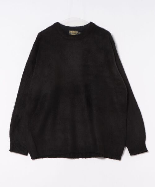 HOUSTON(ヒューストン)の「【HOUSTON】ヒューストン UNIVERD72 MOHAIR TOUCH SWEATER 無地 モヘアタッチ起毛セーター(ニット/セーター・メンズ・オフホワイト/ブラック・M/XL/L)」の13枚目の写真