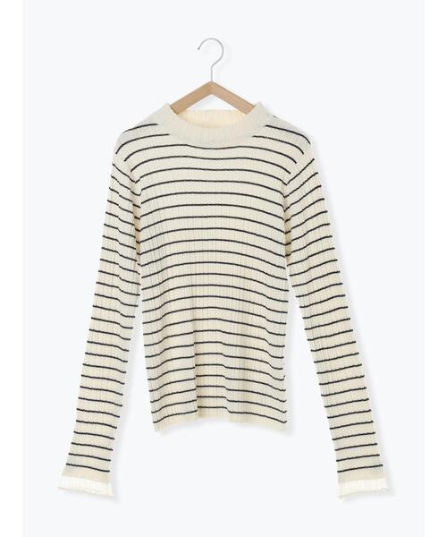 ehka sopo（エヘカソポ）の「袖フリルモックネックニット（ニット/セーター・レディース・キナリ/ブラック/グレー/オフホワイト・F）」の12枚目の写真