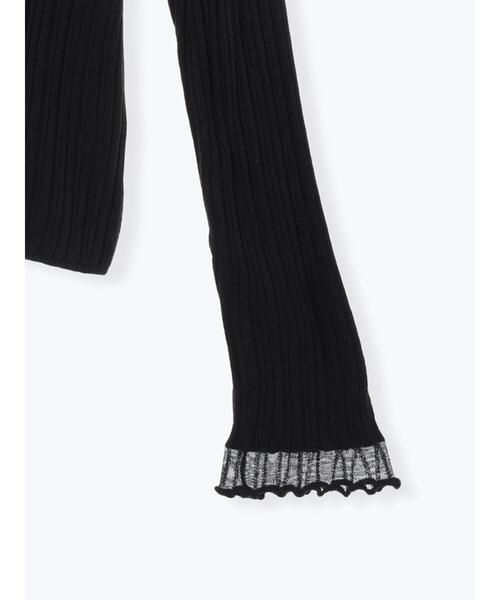 ehka sopo（エヘカソポ）の「袖フリルモックネックニット（ニット/セーター・レディース・キナリ/ブラック/グレー/オフホワイト・F）」の16枚目の写真