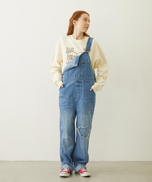 MILKFED.（ミルクフェド）の「STITCHED HEART LOGO SHORT CREW SWEAT（スウェット・レディース・オフホワイト/チャコール/ピンク・S/M）」の17枚目の写真