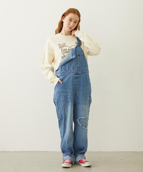 MILKFED.（ミルクフェド）の「STITCHED HEART LOGO SHORT CREW SWEAT（スウェット・レディース・オフホワイト/チャコール/ピンク・S/M）」の18枚目の写真