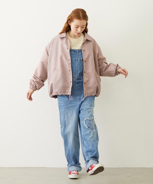 MILKFED.（ミルクフェド）の「STITCHED HEART LOGO SHORT CREW SWEAT（スウェット・レディース・オフホワイト/チャコール/ピンク・S/M）」の20枚目の写真