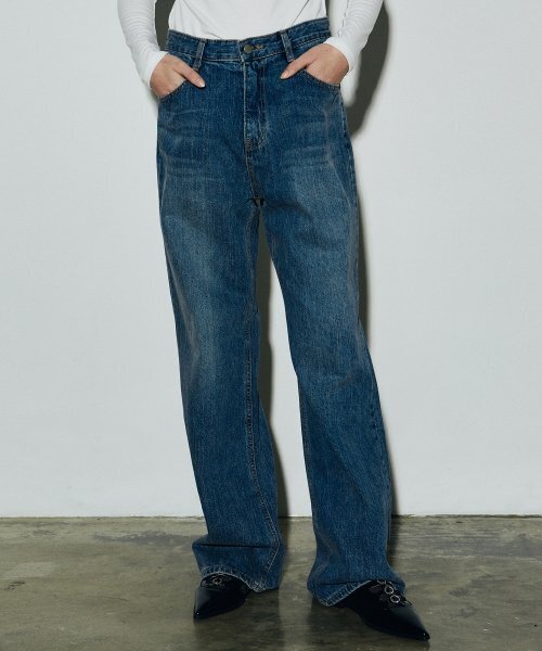 NICK&NICOLE（ニックアンドニコール）の「NICOLE COMFORTABLE DENIM PANTS_BLUE（デニムパンツ・レディース・その他・MEDIUM/LARGE/SMALL）」の4枚目の写真