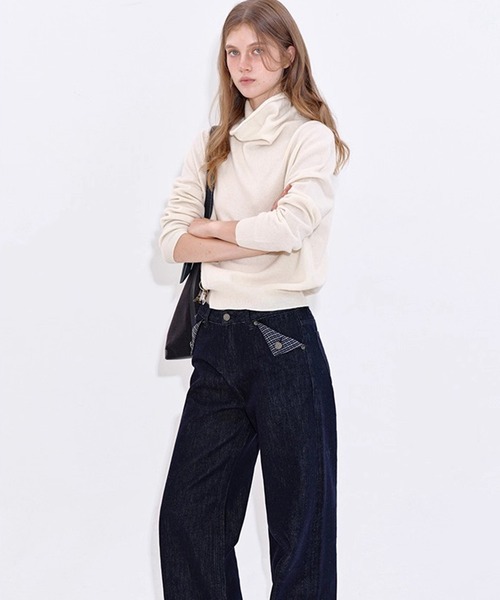 Fano Studios(ファノ ストゥディオズ)の「ハイネック カシミヤウールニットトップス FD25S064【Fano Studios】【2025AW】(Tシャツ/カットソー・レディース・アイボリー/ライトブラウン/ダークブラウン・M/S)」の10枚目の写真