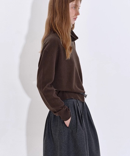 Fano Studios(ファノ ストゥディオズ)の「ハイネック カシミヤウールニットトップス FD25S064【Fano Studios】【2025AW】(Tシャツ/カットソー・レディース・アイボリー/ライトブラウン/ダークブラウン・M/S)」の13枚目の写真