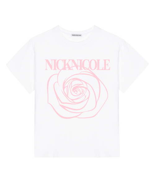 NICK&NICOLE（ニックアンドニコール）の「BIG ROSE SLEEVE TOP_CREAM PINK（Tシャツ/カットソー・レディース・その他・FREE）」の4枚目の写真