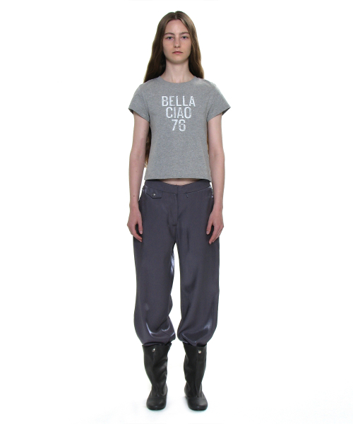 PARTIMENTO WOMEN(パルティメントウィメン)の「チャオベラ76プリンテッドショートスリーブTシャツ_メランジ(Tシャツ/カットソー・レディース・その他・SMALL/MEDIUM)」の2枚目の写真