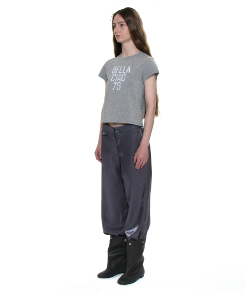 PARTIMENTO WOMEN(パルティメントウィメン)の「チャオベラ76プリンテッドショートスリーブTシャツ_メランジ(Tシャツ/カットソー・レディース・その他・SMALL/MEDIUM)」の3枚目の写真