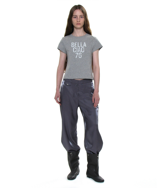PARTIMENTO WOMEN(パルティメントウィメン)の「チャオベラ76プリンテッドショートスリーブTシャツ_メランジ(Tシャツ/カットソー・レディース・その他・SMALL/MEDIUM)」の5枚目の写真
