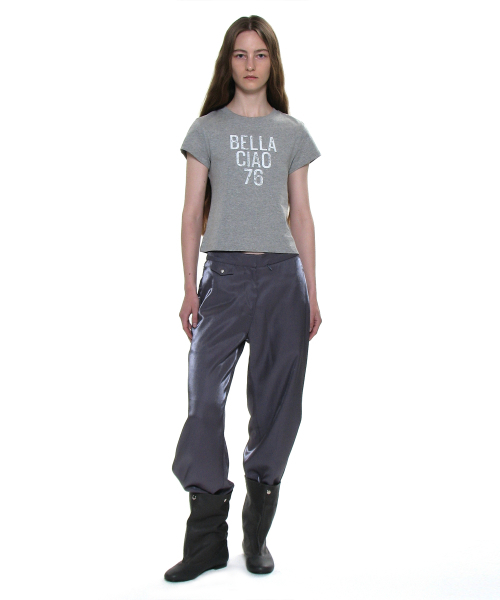 PARTIMENTO WOMEN(パルティメントウィメン)の「チャオベラ76プリンテッドショートスリーブTシャツ_メランジ(Tシャツ/カットソー・レディース・その他・SMALL/MEDIUM)」の6枚目の写真