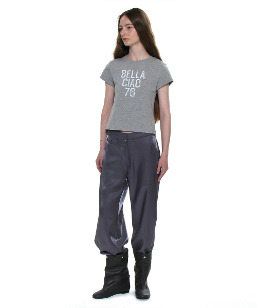 PARTIMENTO WOMEN(パルティメントウィメン)の「チャオベラ76プリンテッドショートスリーブTシャツ_メランジ(Tシャツ/カットソー・レディース・その他・SMALL/MEDIUM)」の7枚目の写真