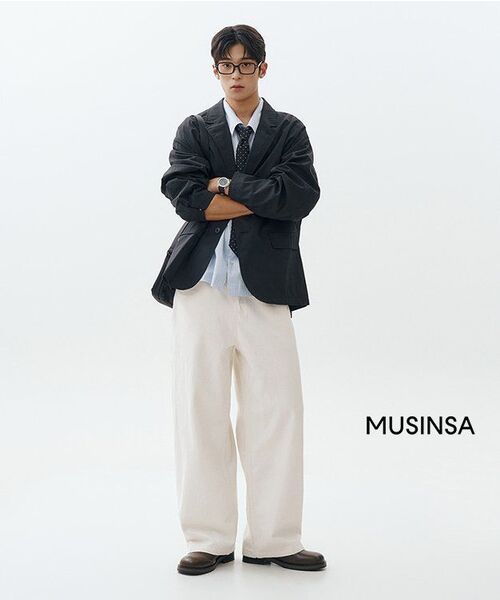 MUSINSA STANDARD（ムシンサスタンダード）の「[シティレジャー] CNルーズフィットブレザー [ブラック]（テーラードジャケット・メンズ・その他・MEDIUM/LARGE/X-LARGE/XX-LARGE）」の12枚目の写真