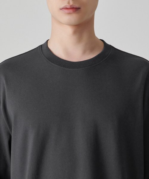 MUSINSA STANDARD（ムシンサスタンダード）の「[クールタンダード] リラックスフィットクルーネックピケTシャツ [ガンメタル]（Tシャツ/カットソー・メンズ・その他・SMALL/MEDIUM/LARGE/X-LARGE/XX-LARGE/XXX-LARGE）」の7枚目の写真