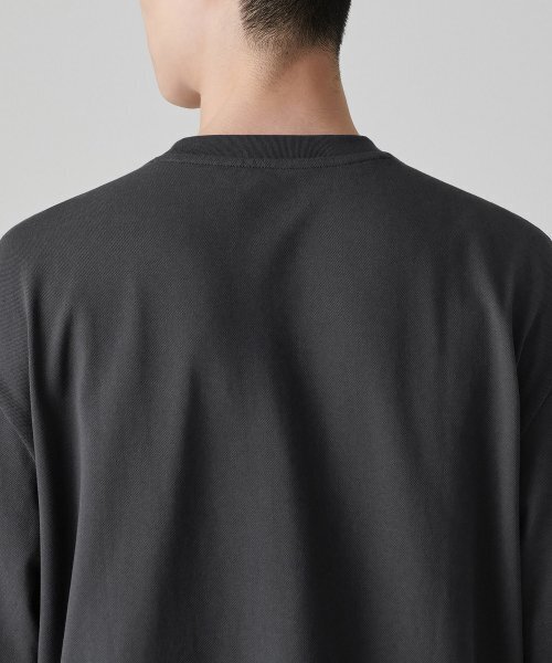 MUSINSA STANDARD（ムシンサスタンダード）の「[クールタンダード] リラックスフィットクルーネックピケTシャツ [ガンメタル]（Tシャツ/カットソー・メンズ・その他・SMALL/MEDIUM/LARGE/X-LARGE/XX-LARGE/XXX-LARGE）」の8枚目の写真