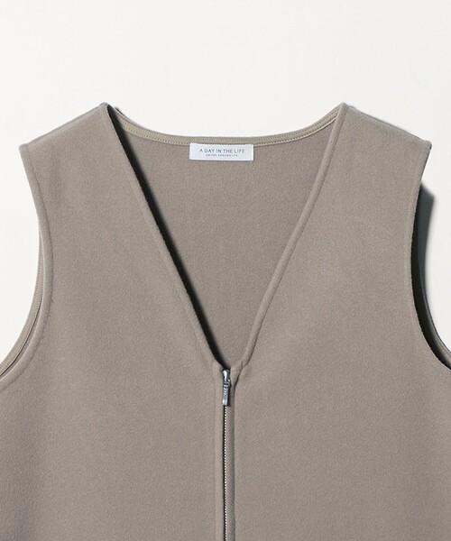 A DAY IN THE LIFE UNITED ARROWS(アデイインザライフユナイテッドアローズ)の「ニットメルトン ソリッド ジャンパースカート <A DAY IN THE LIFE>(ワンピース・レディース・ネイビー/ベージュ/ブラック・FREE)」の15枚目の写真