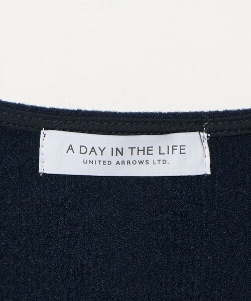 A DAY IN THE LIFE UNITED ARROWS(アデイインザライフユナイテッドアローズ)の「ニットメルトン ソリッド ジャンパースカート <A DAY IN THE LIFE>(ワンピース・レディース・ネイビー/ベージュ/ブラック・FREE)」の17枚目の写真