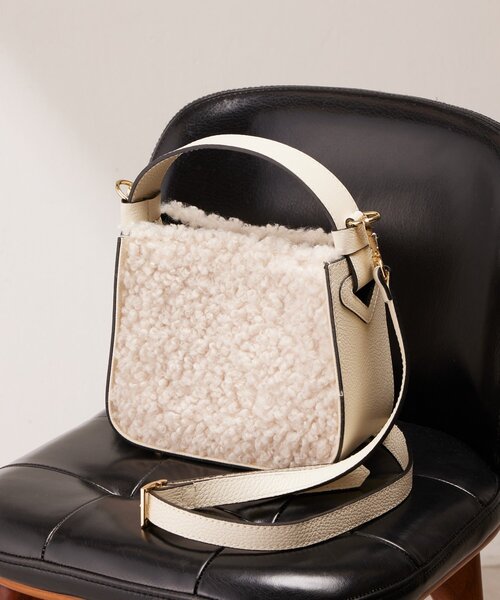 LIVETART(リヴェタート)の「2WAYボアミニバッグ(トートバッグ・レディース・ブラウン/ベージュ・FREE)」の8枚目の写真