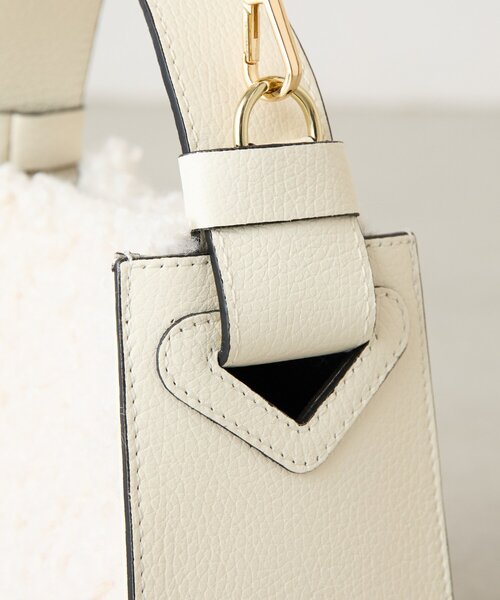 LIVETART(リヴェタート)の「2WAYボアミニバッグ(トートバッグ・レディース・ブラウン/ベージュ・FREE)」の18枚目の写真