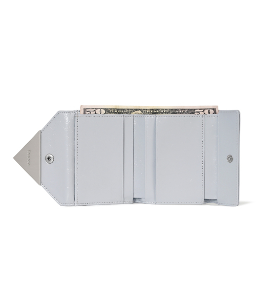 CRINKLE TRIANGLE DOCO WALLET - MISTY LAVENDER（札入れ