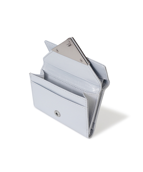 CRINKLE TRIANGLE DOCO WALLET - MISTY LAVENDER（札入れ