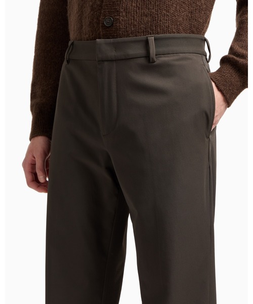 EMPORIO ARMANI（エンポリオアルマーニ）の「≪ZOZO限定≫【エンポリオ アルマーニ】チノパンツ ナイロン ストレッチツイル（チノパンツ・メンズ・ダークカーキ・44/46/48/50/52/54）」の3枚目の写真