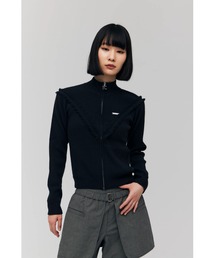 FELICITY（フェリシティ）の「Lace Trim Rib Cardigan（カーディガン/ボレロ）」