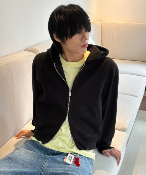 SIGNATURE（シグネチャ）の「ツーウェイクロップフードジップアップ[ブラック]（パーカー・メンズ・その他・LARGE/MEDIUM）」の22枚目の写真