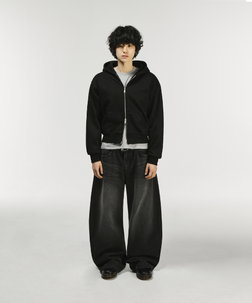 SIGNATURE（シグネチャ）の「ツーウェイクロップフードジップアップ[ブラック]（パーカー・メンズ・その他・LARGE/MEDIUM）」の14枚目の写真