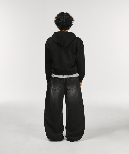 SIGNATURE（シグネチャ）の「ツーウェイクロップフードジップアップ[ブラック]（パーカー・メンズ・その他・LARGE/MEDIUM）」の12枚目の写真