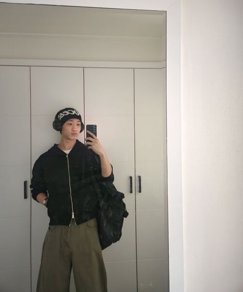 SIGNATURE（シグネチャ）の「ツーウェイクロップフードジップアップ[ブラック]（パーカー・メンズ・その他・LARGE/MEDIUM）」の8枚目の写真