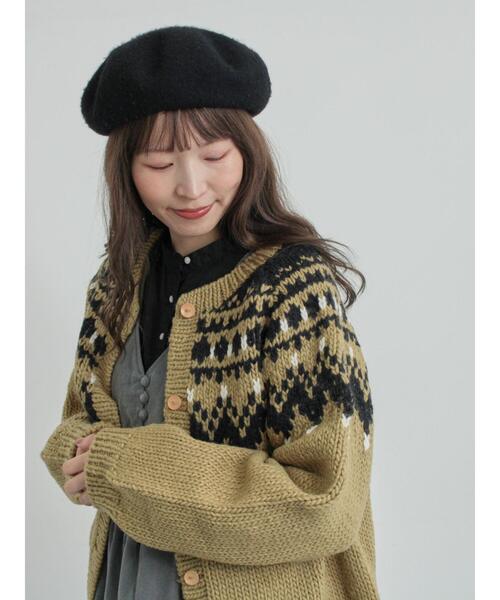 TSUHARU by Samansa Mos2(ツハルバイサマンサモスモス)の「【ペルーニット】ジャカード柄ニットカーディガン(カーディガン/ボレロ・レディース・オリーブ/チャコールグレー・F)」の16枚目の写真