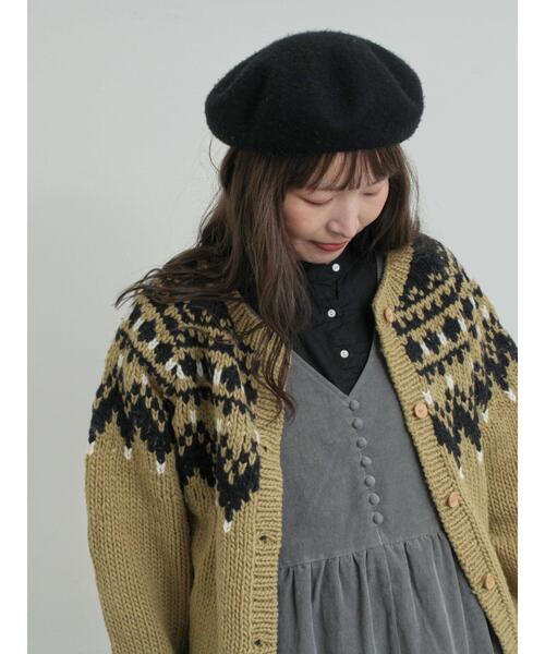 TSUHARU by Samansa Mos2(ツハルバイサマンサモスモス)の「【ペルーニット】ジャカード柄ニットカーディガン(カーディガン/ボレロ・レディース・オリーブ/チャコールグレー・F)」の17枚目の写真
