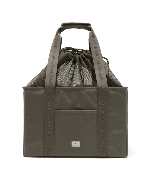 Snow Peak(スノーピーク)の「SnowPeak / Wingel Travel Picnic Pack トラベル ピクニック パック 海外限定(ハンドバッグ・メンズ・ダークカーキ/ブラック・ONE SIZE)」の2枚目の写真