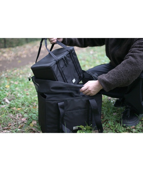 Snow Peak(スノーピーク)の「SnowPeak / Wingel Travel Picnic Pack トラベル ピクニック パック 海外限定(ハンドバッグ・メンズ・ダークカーキ/ブラック・ONE SIZE)」の11枚目の写真