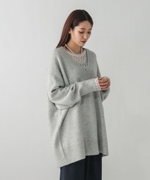 GLOBAL WORK | フワフワHugmeVネックチュニック/577892(ニット/セーター)