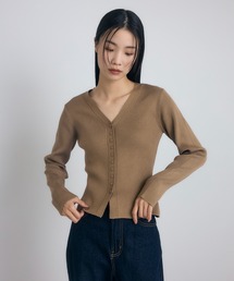 STRETA（ストレタ）の「【骨格ストレート向け】着やせ力抜群Vネック長袖カーディガン（カーディガン/ボレロ）」