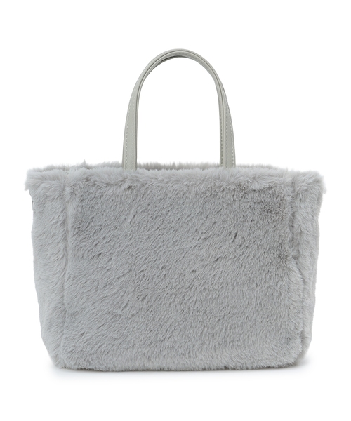 Petit Honfleur（プチオンフルール）の「2WAYファーバック【ショルダーストラップ付き】（トートバッグ・レディース・グレー/ベージュ・フリー）」の19枚目の写真