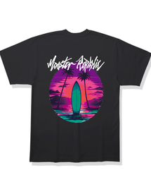 サーフィンシェイク ラベンダーパープル Tシャツ ブラック